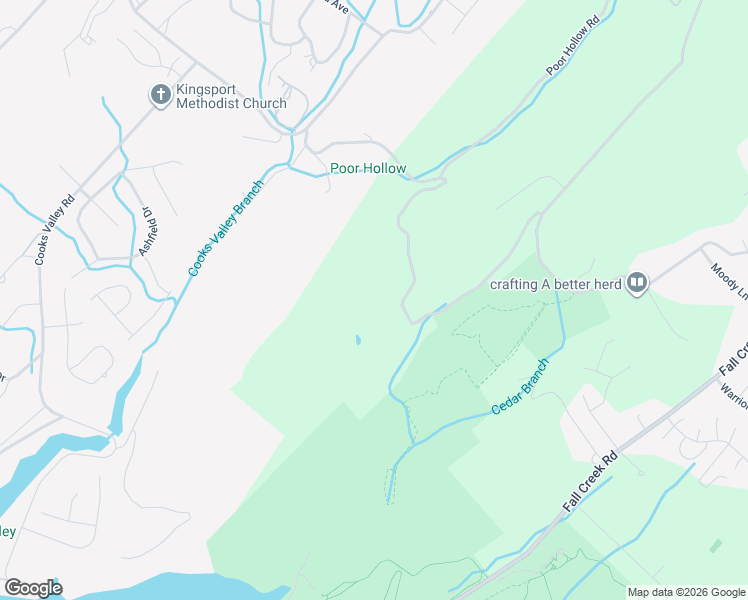 map of restaurants, bars, coffee shops, grocery stores, and more near 485 Red Cedar Branch Road in Kingsport