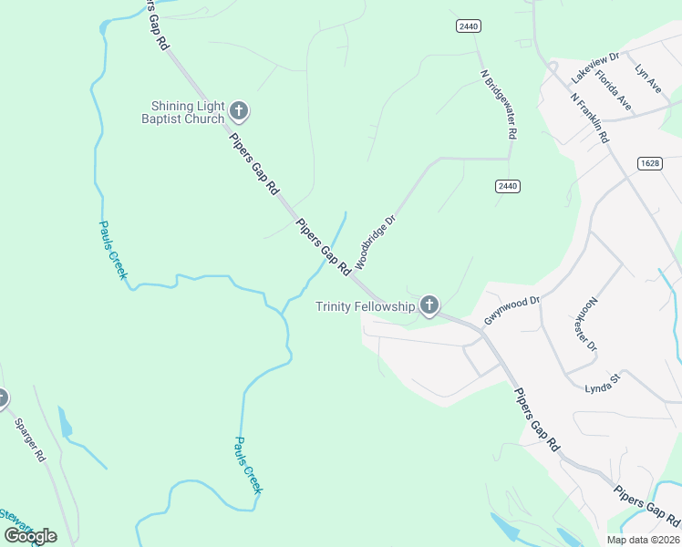 map of restaurants, bars, coffee shops, grocery stores, and more near 823 Pipers Gap Road in Mount Airy
