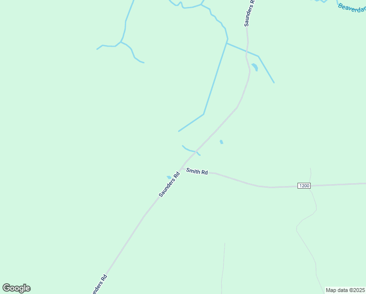 map of restaurants, bars, coffee shops, grocery stores, and more near Saunders Avenue in Gates County