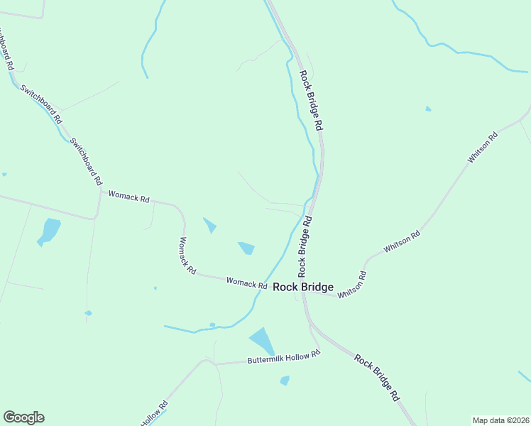 map of restaurants, bars, coffee shops, grocery stores, and more near 1629A Rock Bridge Road in Bethpage