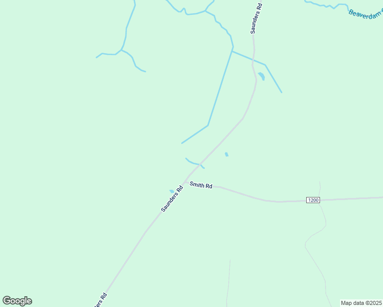 map of restaurants, bars, coffee shops, grocery stores, and more near Saunders Avenue in Gates County