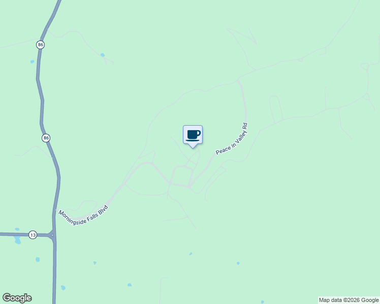 map of restaurants, bars, coffee shops, grocery stores, and more near Grace Chapel Road in Blue Eye