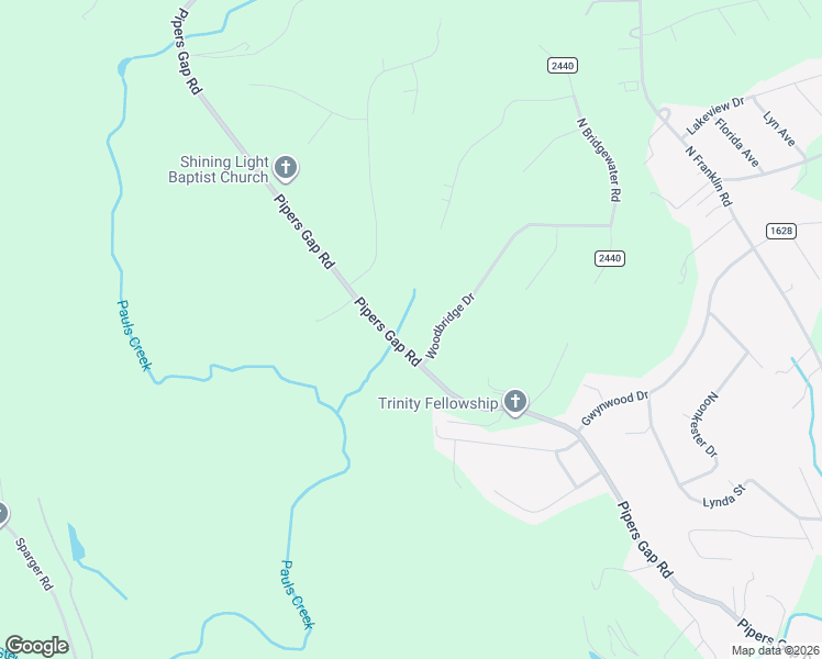 map of restaurants, bars, coffee shops, grocery stores, and more near 823 Pipers Gap Road in Mount Airy