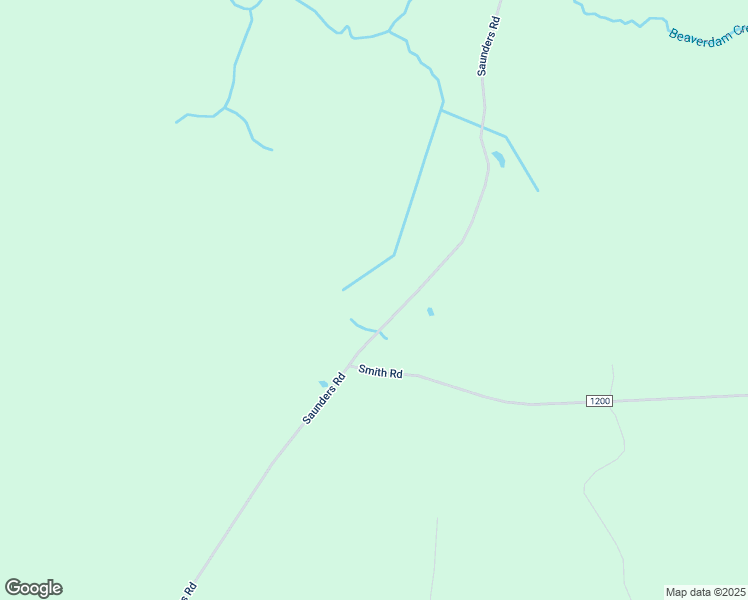 map of restaurants, bars, coffee shops, grocery stores, and more near Saunders Avenue in Gates County