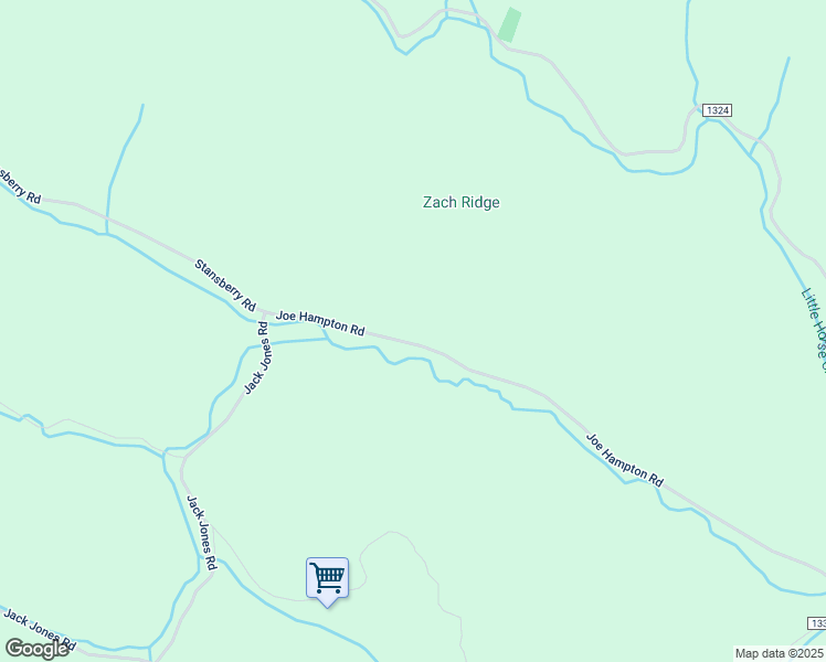 map of restaurants, bars, coffee shops, grocery stores, and more near 1496 Joe Hampton Road in Lansing