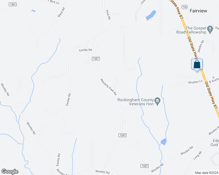 map of restaurants, bars, coffee shops, grocery stores, and more near 650 State Road 1557 in Eden