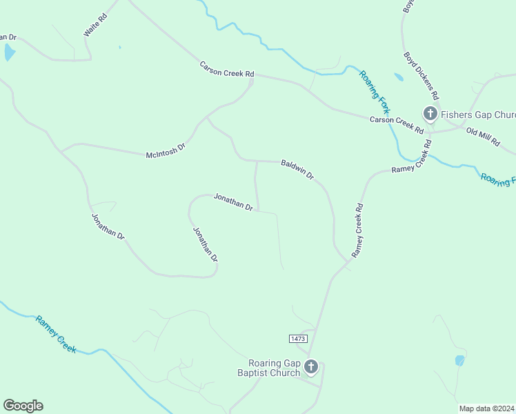map of restaurants, bars, coffee shops, grocery stores, and more near 1103 Jonathan Drive in Lowgap