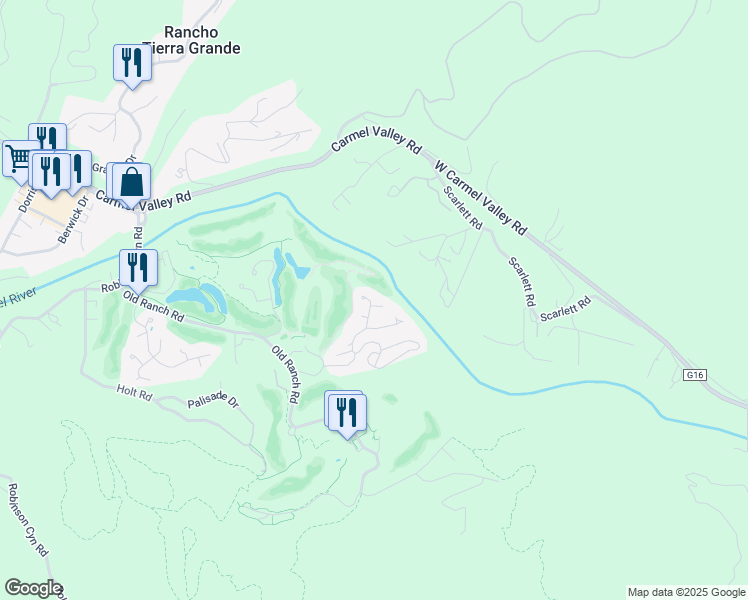 map of restaurants, bars, coffee shops, grocery stores, and more near 28069 Heron Court in Carmel