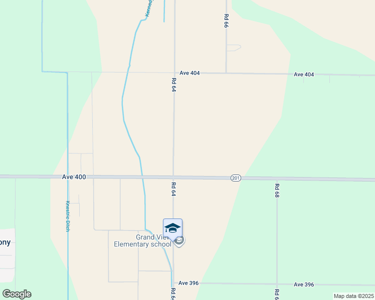 map of restaurants, bars, coffee shops, grocery stores, and more near 6496 Avenue 400 in Dinuba
