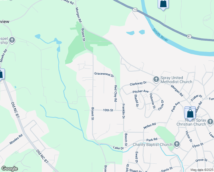 map of restaurants, bars, coffee shops, grocery stores, and more near 720 Carrington Lane in Eden