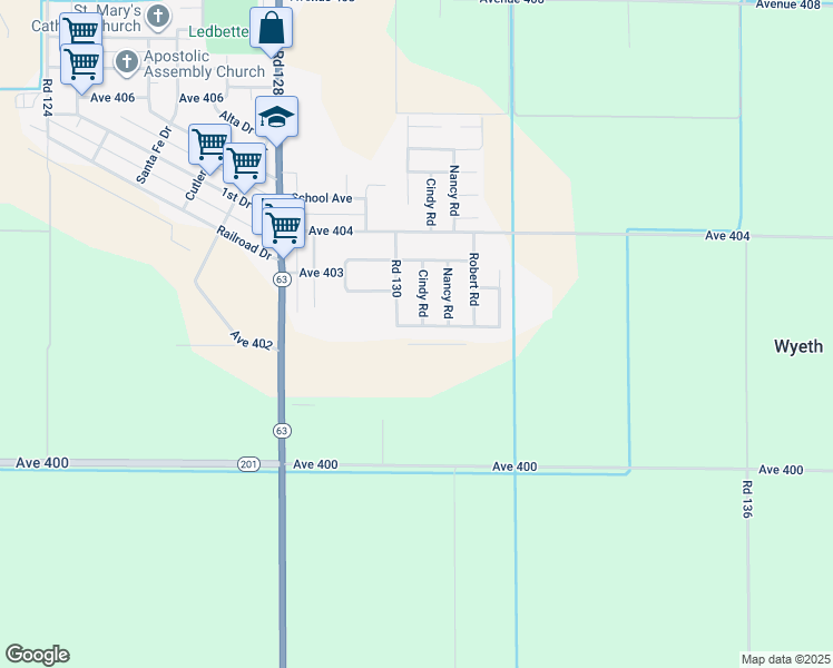 map of restaurants, bars, coffee shops, grocery stores, and more near 13039 Rosalie Avenue in Cutler