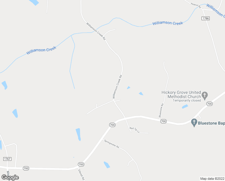 map of restaurants, bars, coffee shops, grocery stores, and more near 230 Williamson Creek Road in Ruffin