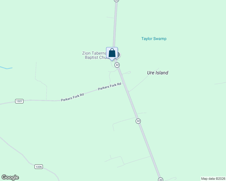 map of restaurants, bars, coffee shops, grocery stores, and more near 1-119 Parkers Fork Road in Corapeake