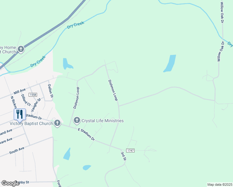 map of restaurants, bars, coffee shops, grocery stores, and more near 550 Dishmon Loop in Eden