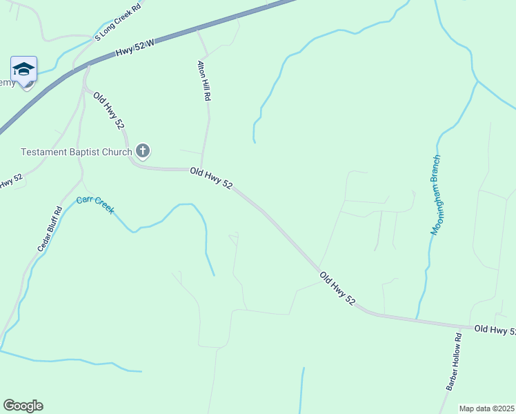 map of restaurants, bars, coffee shops, grocery stores, and more near 3141 Old Highway 52 in Lafayette