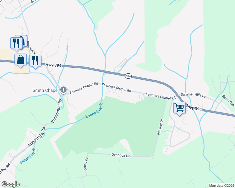 map of restaurants, bars, coffee shops, grocery stores, and more near 152 Eagle View Private Drive in Blountville