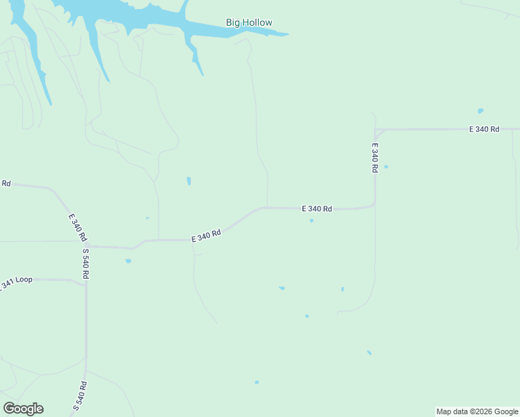 map of restaurants, bars, coffee shops, grocery stores, and more near 54501 East 340 Road in Jay