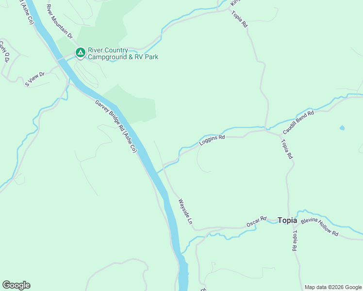 map of restaurants, bars, coffee shops, grocery stores, and more near 410 Loggins Road in Piney Creek