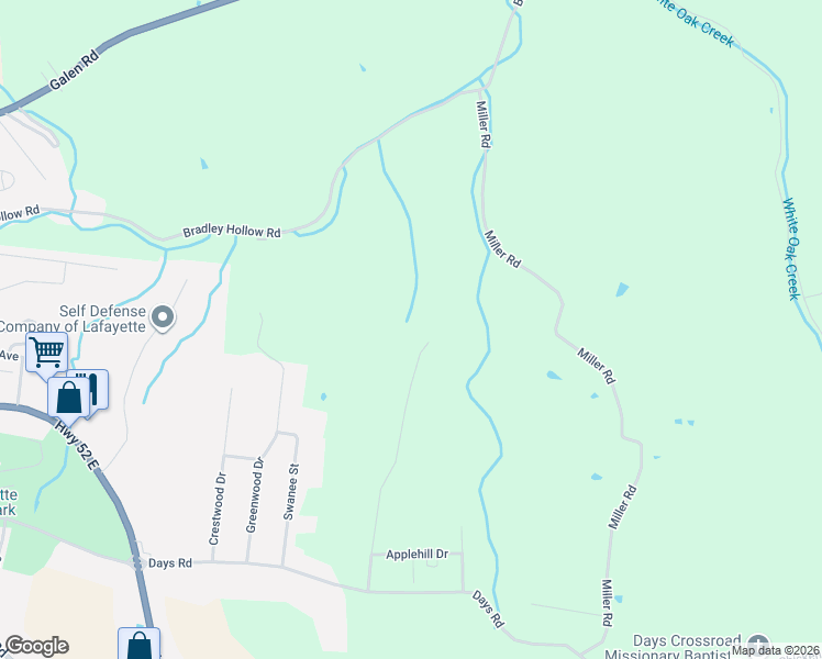 map of restaurants, bars, coffee shops, grocery stores, and more near 510 Choate Lane in Lafayette