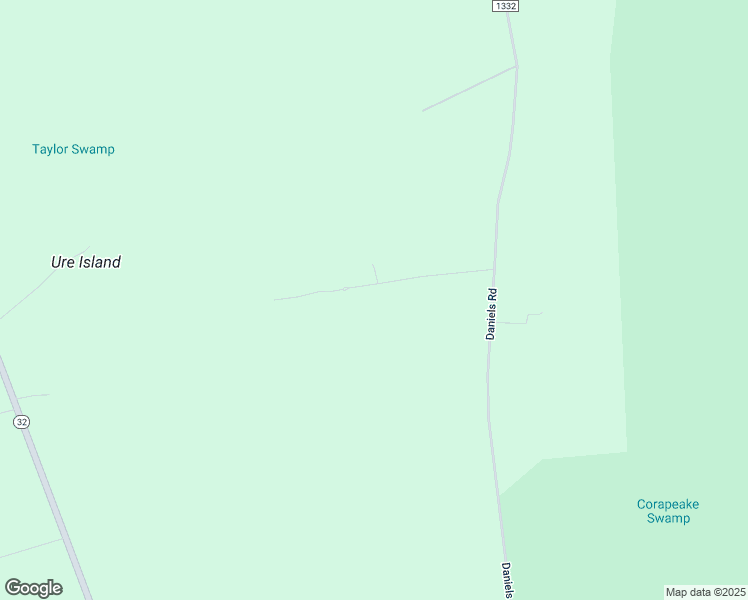 map of restaurants, bars, coffee shops, grocery stores, and more near 58 Stocks Lane in Corapeake