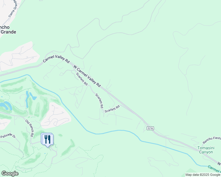map of restaurants, bars, coffee shops, grocery stores, and more near 929 West Carmel Valley Road in Carmel Valley