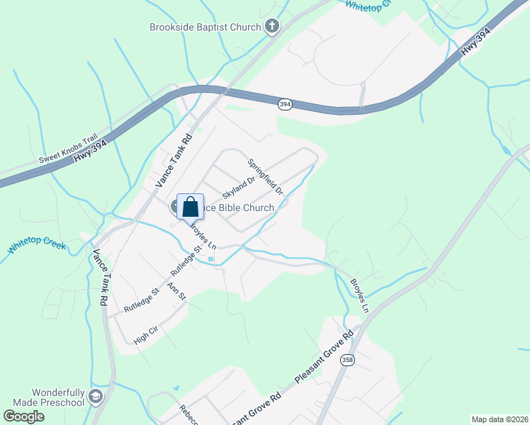 map of restaurants, bars, coffee shops, grocery stores, and more near 342 Mayfield Drive in Bristol