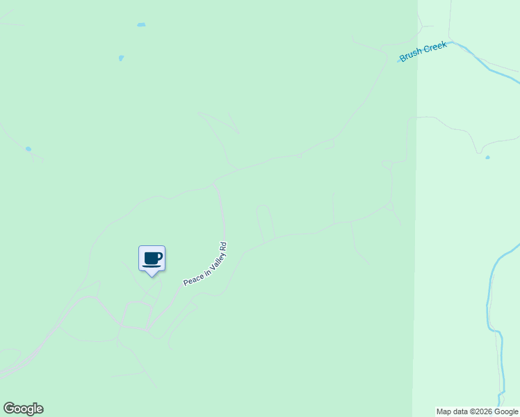 map of restaurants, bars, coffee shops, grocery stores, and more near 1435 Peace In The Valley Road in Blue Eye