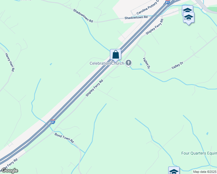 map of restaurants, bars, coffee shops, grocery stores, and more near 515 Shipley Ferry Road in Blountville