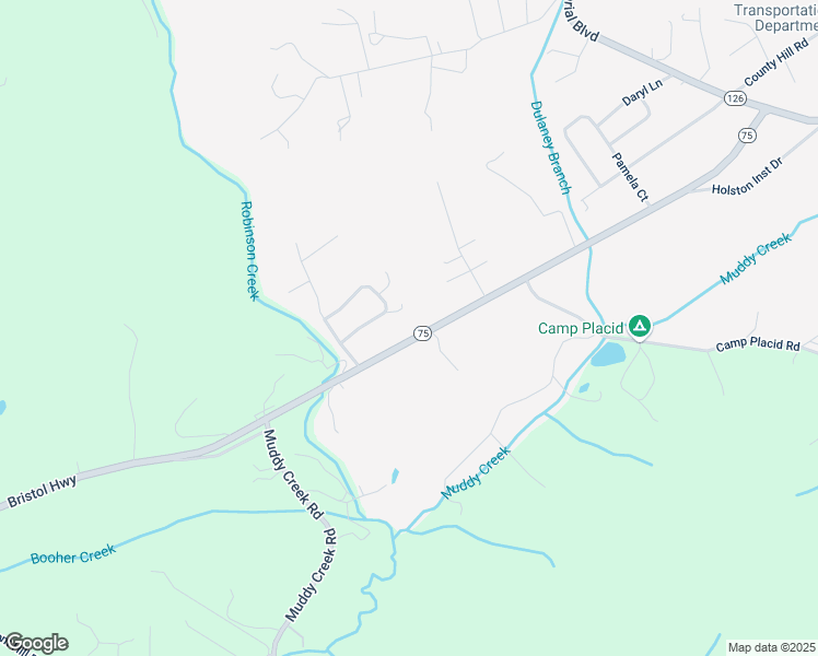 map of restaurants, bars, coffee shops, grocery stores, and more near 486 Tennessee 75 in Blountville