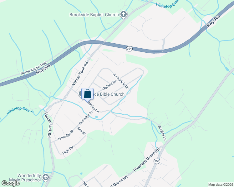 map of restaurants, bars, coffee shops, grocery stores, and more near 342 Mayfield Drive in Bristol