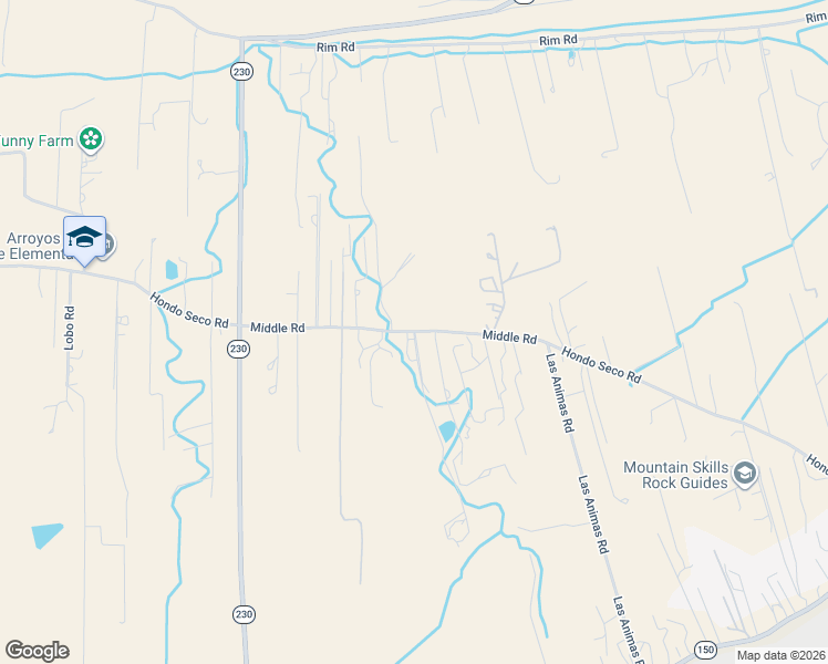 map of restaurants, bars, coffee shops, grocery stores, and more near 23 Shana Madre Road in El Prado