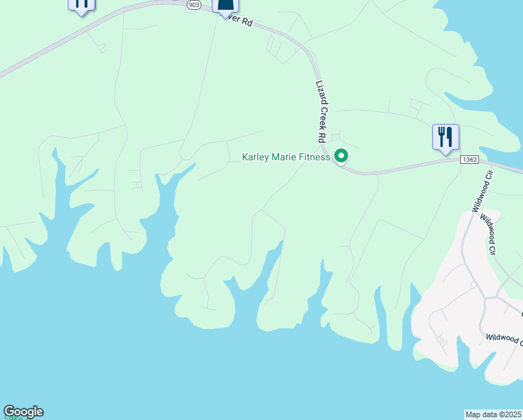 map of restaurants, bars, coffee shops, grocery stores, and more near Old Ferry Road in Littleton