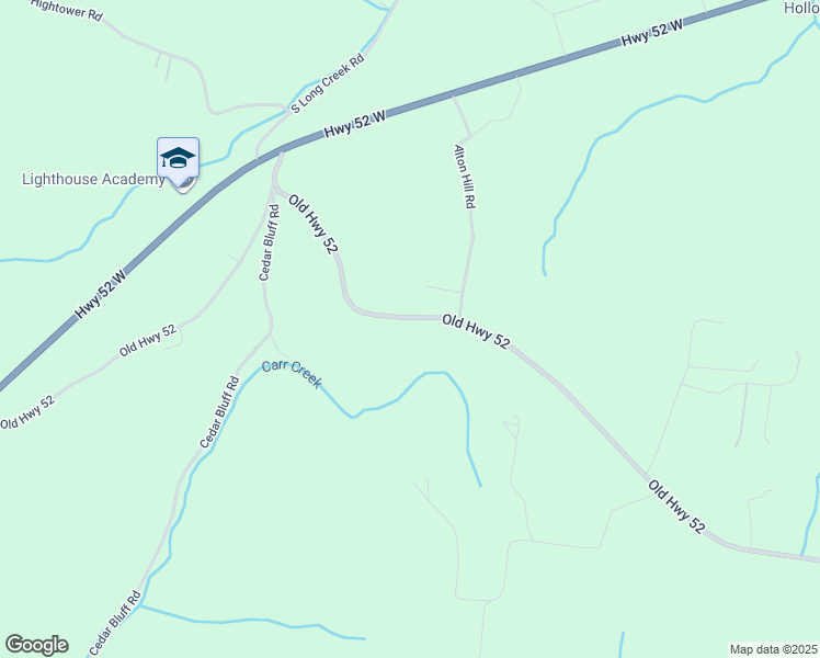 map of restaurants, bars, coffee shops, grocery stores, and more near 3471 Old Highway 52 in Lafayette