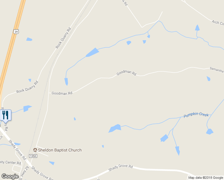 map of restaurants, bars, coffee shops, grocery stores, and more near 518 Goodman Road in Pelham