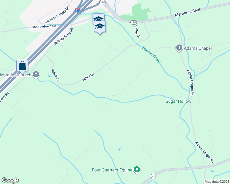 map of restaurants, bars, coffee shops, grocery stores, and more near 368 Adams Road in Blountville