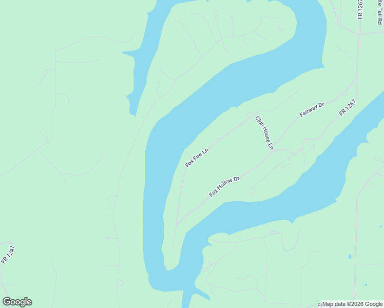 map of restaurants, bars, coffee shops, grocery stores, and more near Fox Fire Lane in Shell Knob