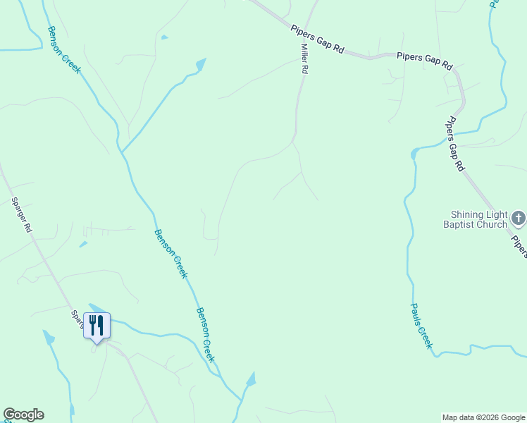 map of restaurants, bars, coffee shops, grocery stores, and more near 169 Cedar Trail in Mount Airy