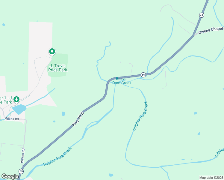 map of restaurants, bars, coffee shops, grocery stores, and more near 6241 Tennessee 49 in Springfield
