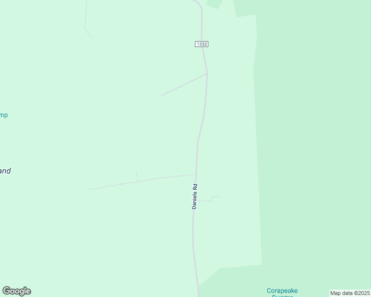 map of restaurants, bars, coffee shops, grocery stores, and more near Daniel Lane in Gates County