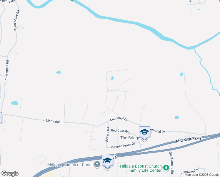 map of restaurants, bars, coffee shops, grocery stores, and more near 448 Rushton Lane in Clarksville
