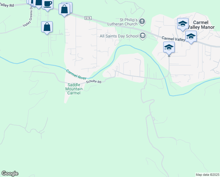 map of restaurants, bars, coffee shops, grocery stores, and more near 27631 Schulte Road in Carmel