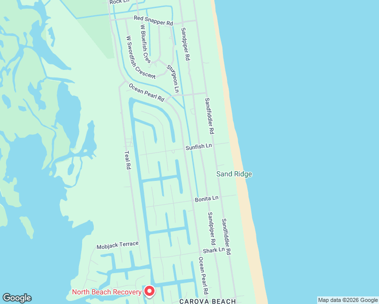 map of restaurants, bars, coffee shops, grocery stores, and more near 2217-2219 Ocean Pearl Rd in Corolla
