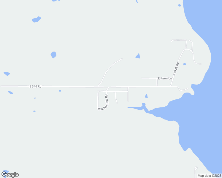 map of restaurants, bars, coffee shops, grocery stores, and more near 10021 East Oakmont Drive in Talala