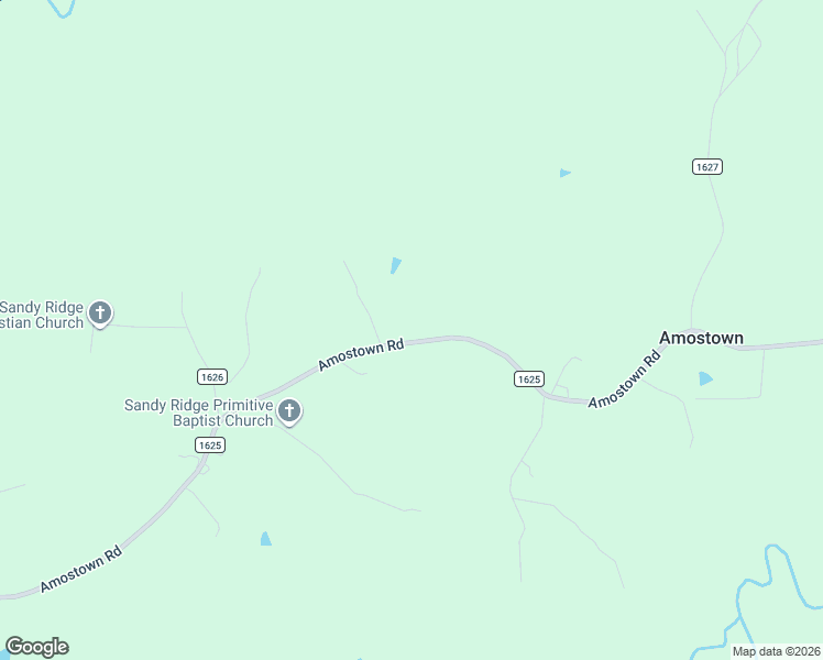 map of restaurants, bars, coffee shops, grocery stores, and more near 2465 Amostown Road in Sandy Ridge