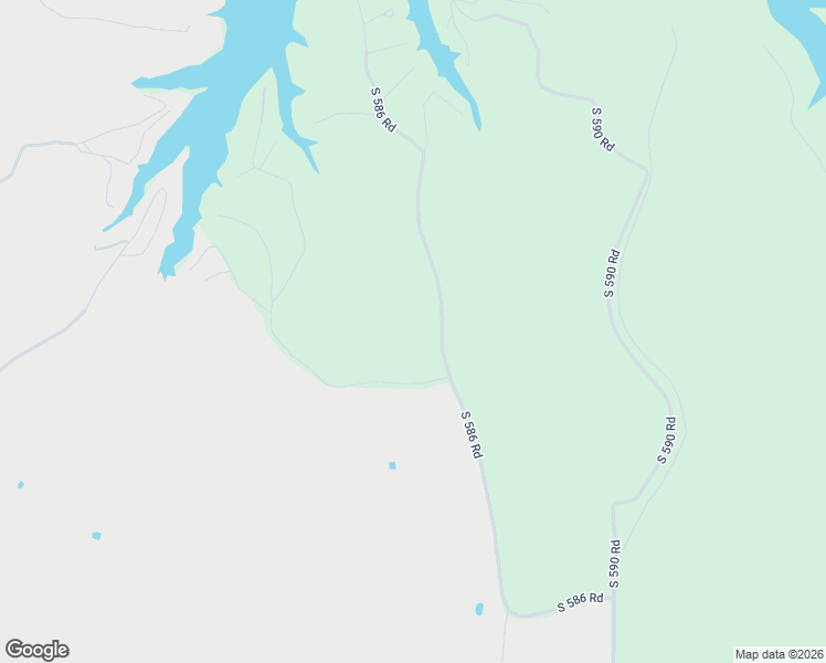 map of restaurants, bars, coffee shops, grocery stores, and more near 33909 South 586 Road in Jay