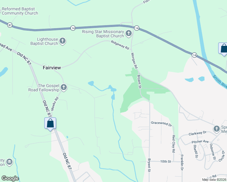 map of restaurants, bars, coffee shops, grocery stores, and more near 241 Denson Road in Eden