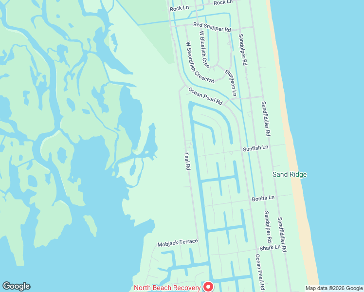 map of restaurants, bars, coffee shops, grocery stores, and more near 2232 Teal Road in Corolla