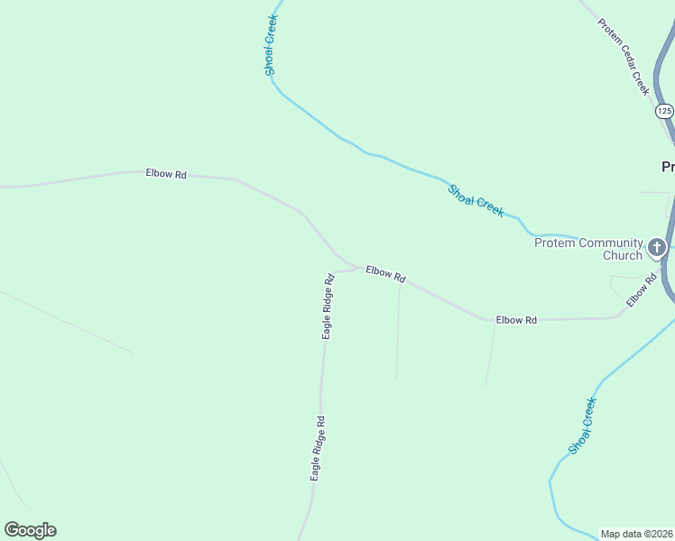 map of restaurants, bars, coffee shops, grocery stores, and more near Eagle Ridge Road in Protem