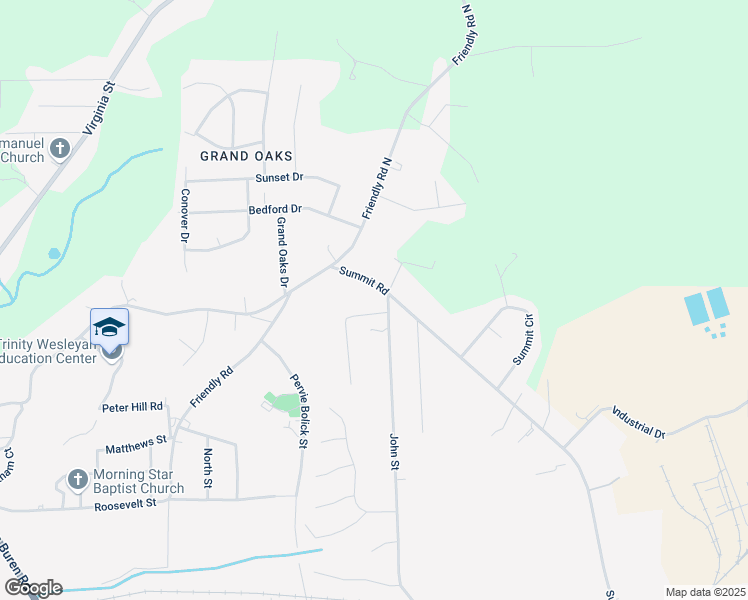 map of restaurants, bars, coffee shops, grocery stores, and more near 409 Miles Street in Eden