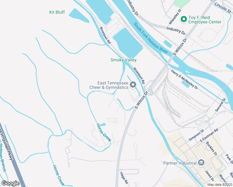 map of restaurants, bars, coffee shops, grocery stores, and more near 1001 Shipp Street in Kingsport